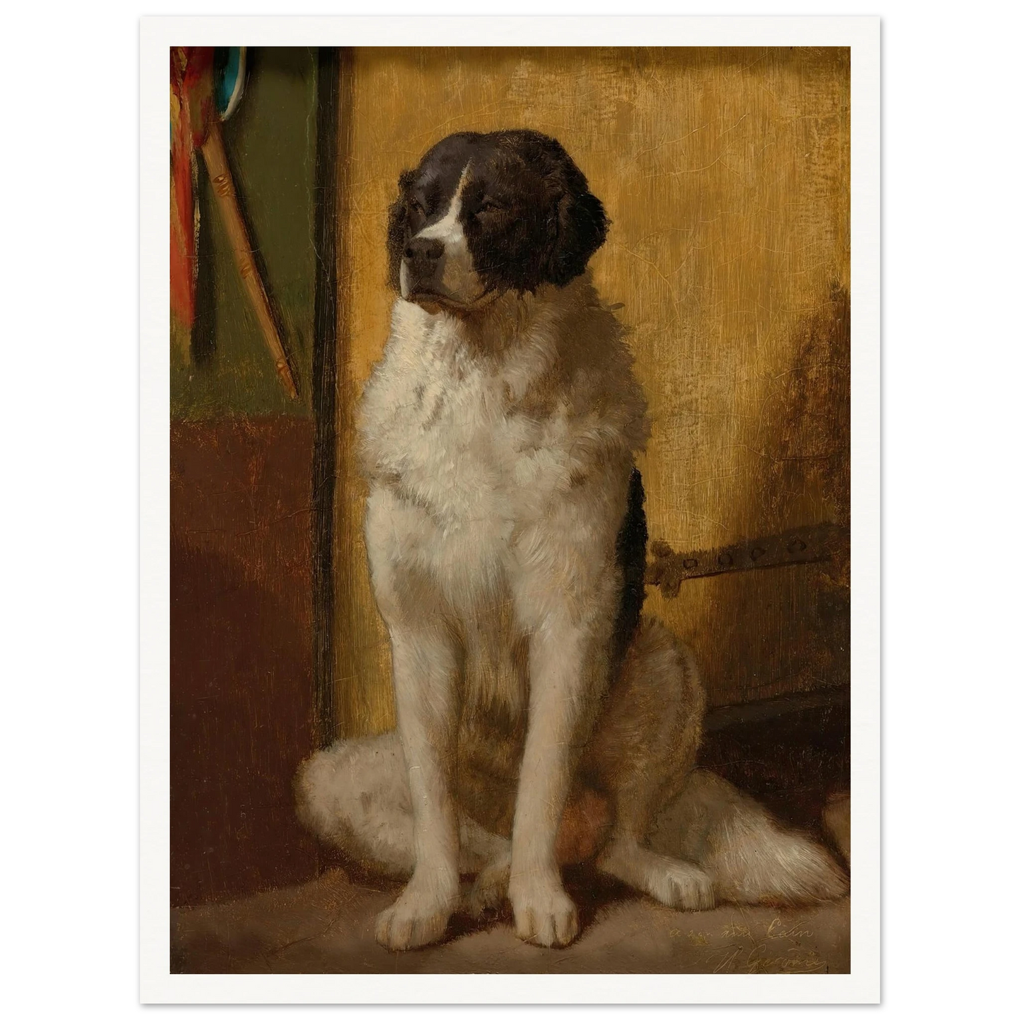 L’attente Art Print | Jean Leon Gerome - Framed Poster - 30x40 cm / 12x16″ - Black frame