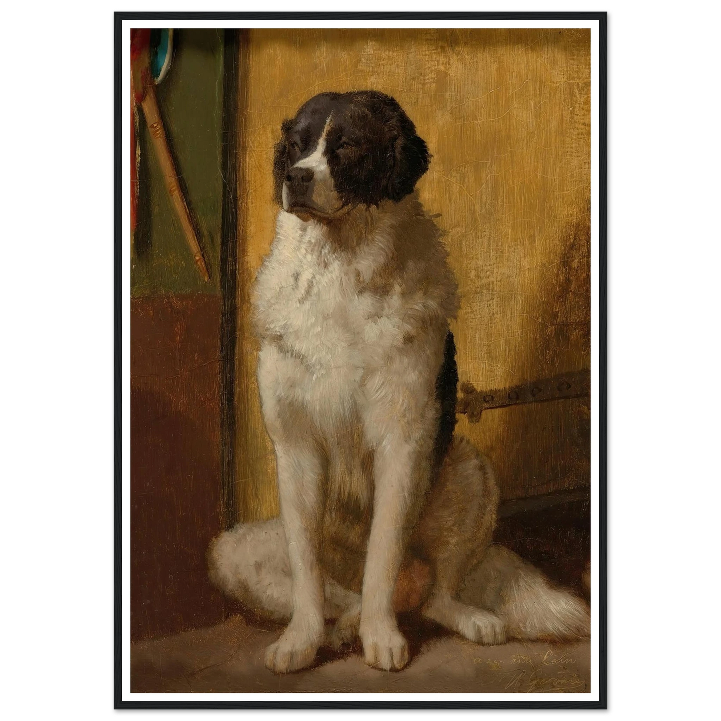 L’attente Art Print | Jean Leon Gerome - Framed Poster - 30x40 cm / 12x16″ - Black frame