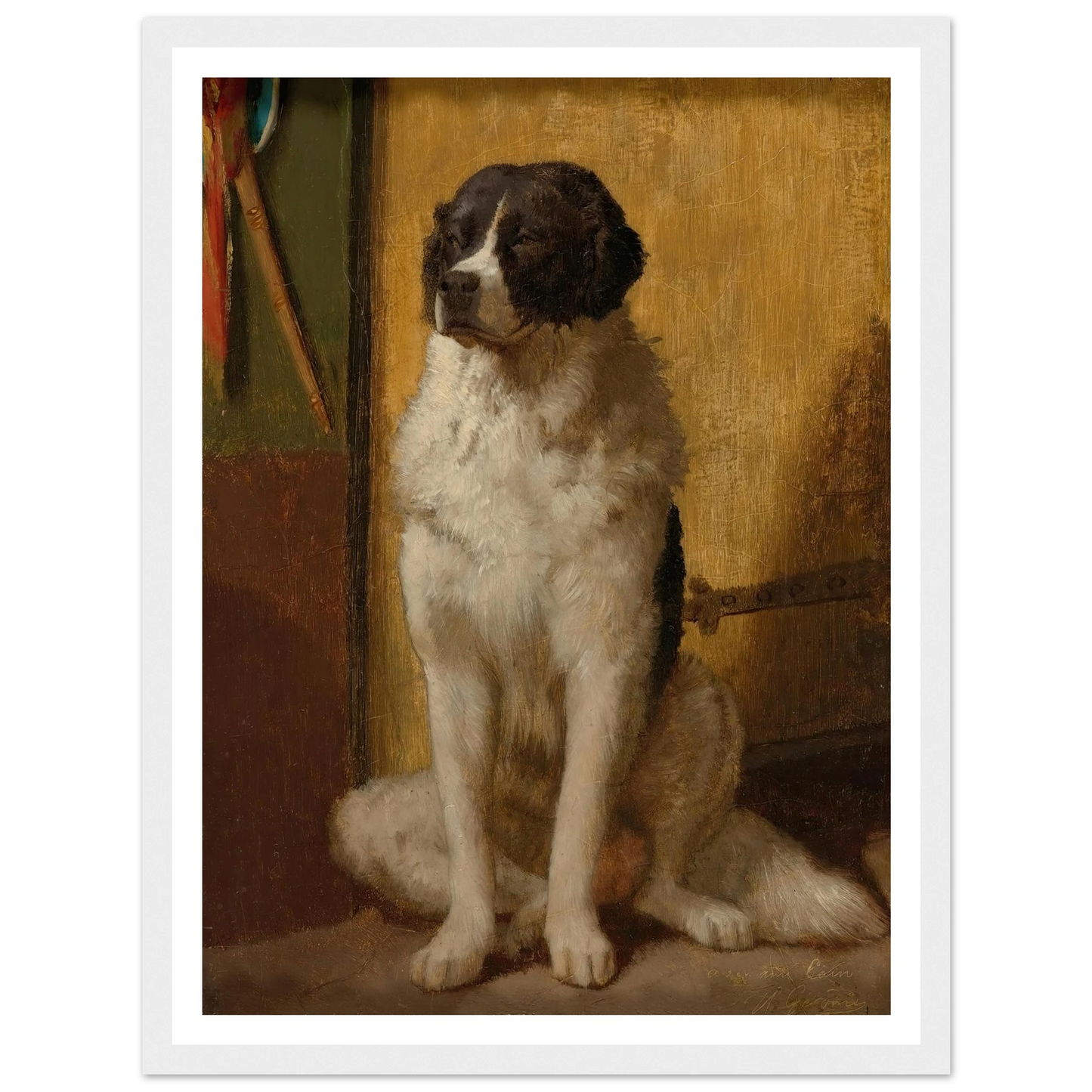 L’attente Art Print | Jean Leon Gerome - Framed Poster - 30x40 cm / 12x16″ - Black frame