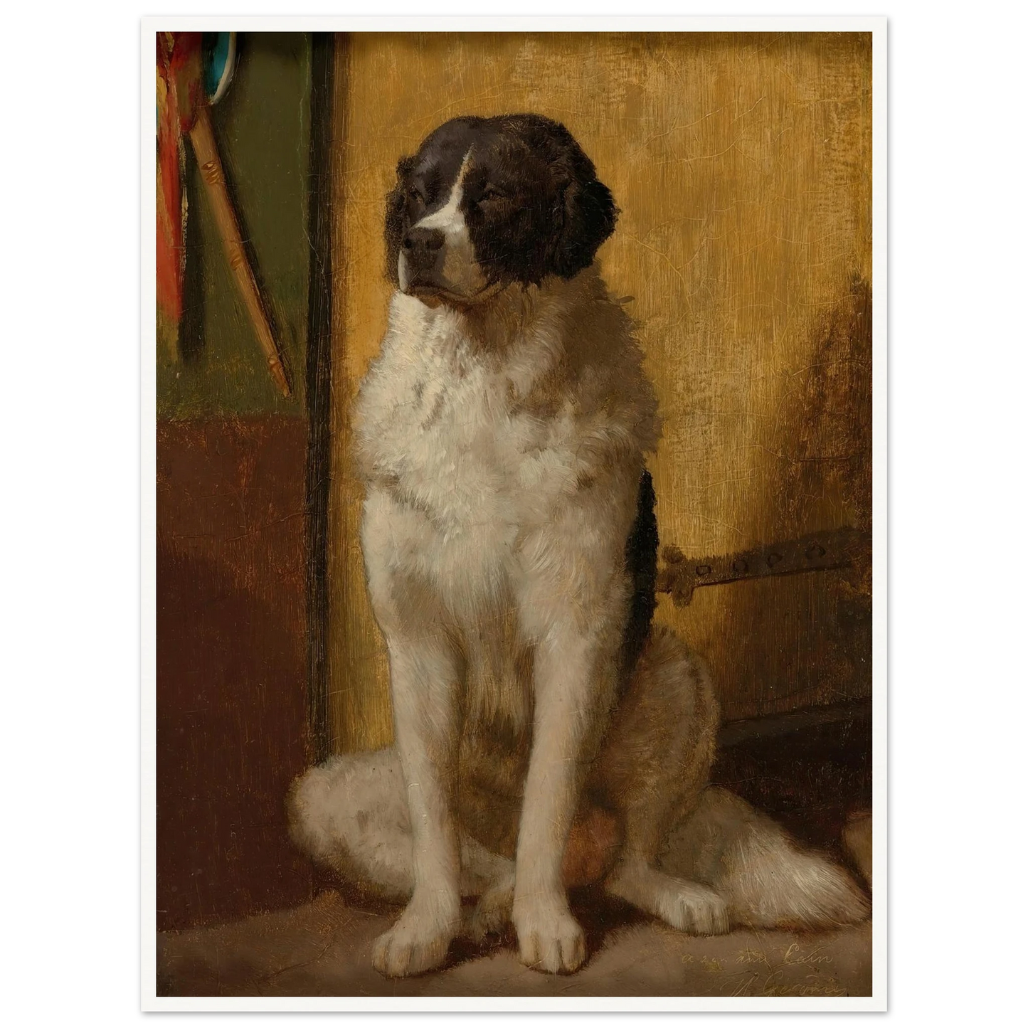 L’attente Art Print | Jean Leon Gerome - Framed Poster - 30x40 cm / 12x16″ - Black frame