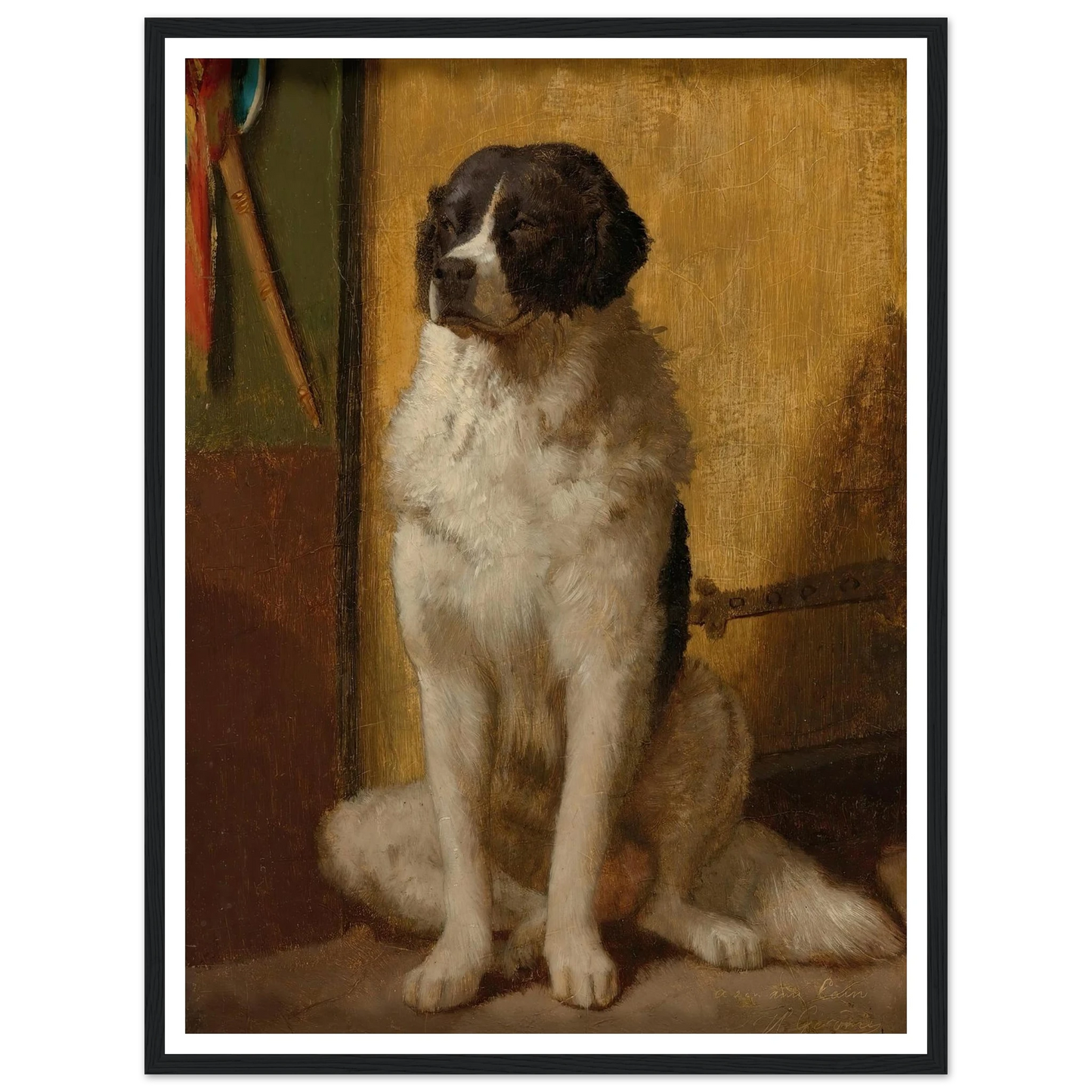 L’attente Art Print | Jean Leon Gerome - Framed Poster - 30x40 cm / 12x16″ - Black frame