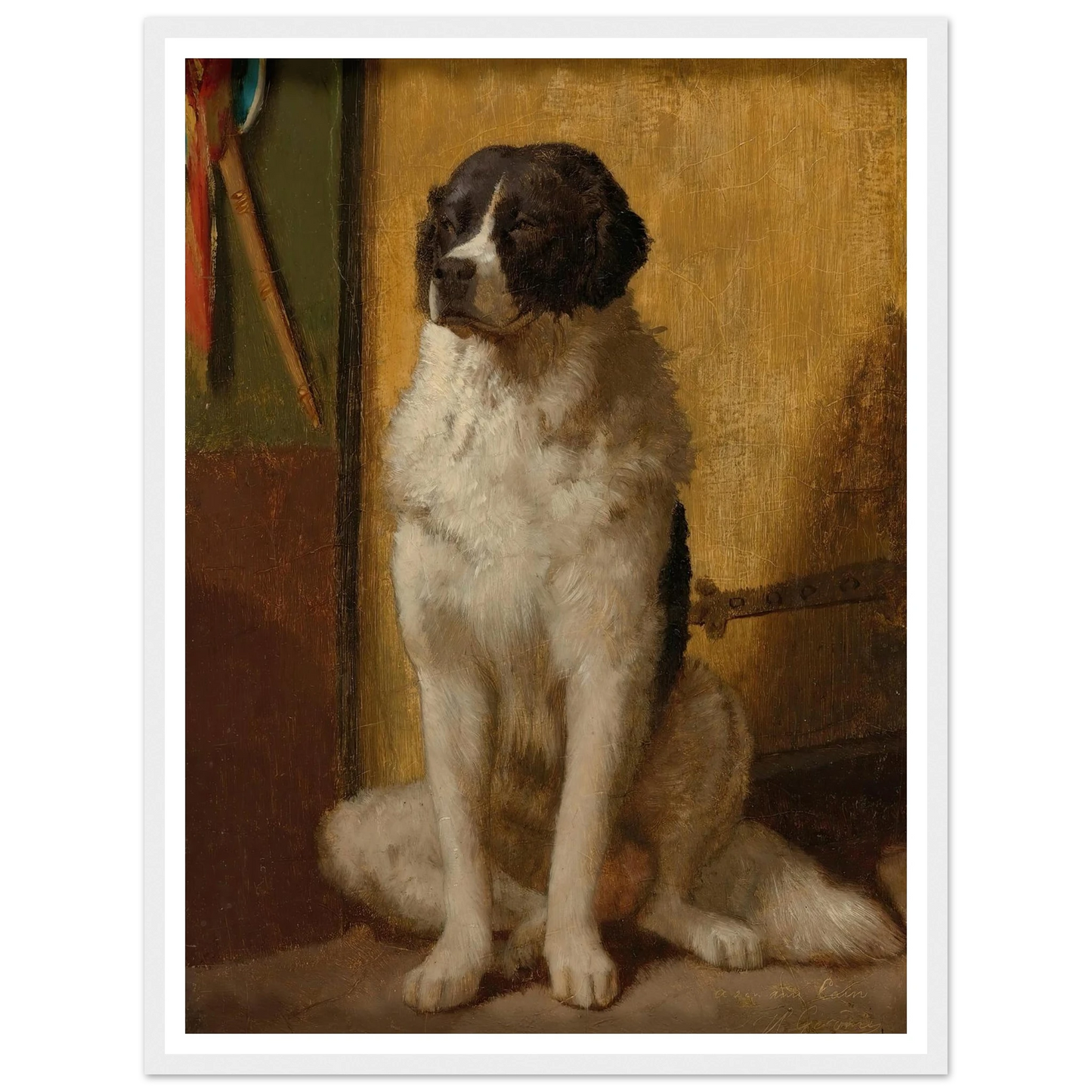 L’attente Art Print | Jean Leon Gerome - Framed Poster - 30x40 cm / 12x16″ - Black frame