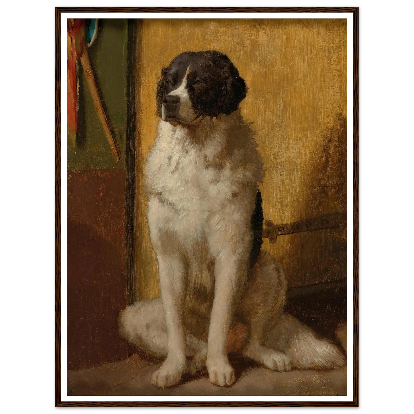 L’attente Art Print | Jean Leon Gerome - Framed Poster - 30x40 cm / 12x16″ - Black frame