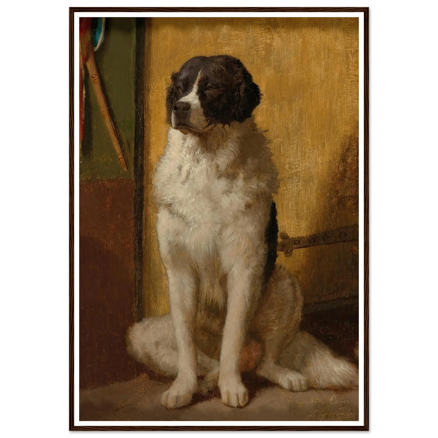 L’attente Art Print | Jean Leon Gerome - Framed Poster - 30x40 cm / 12x16″ - Black frame