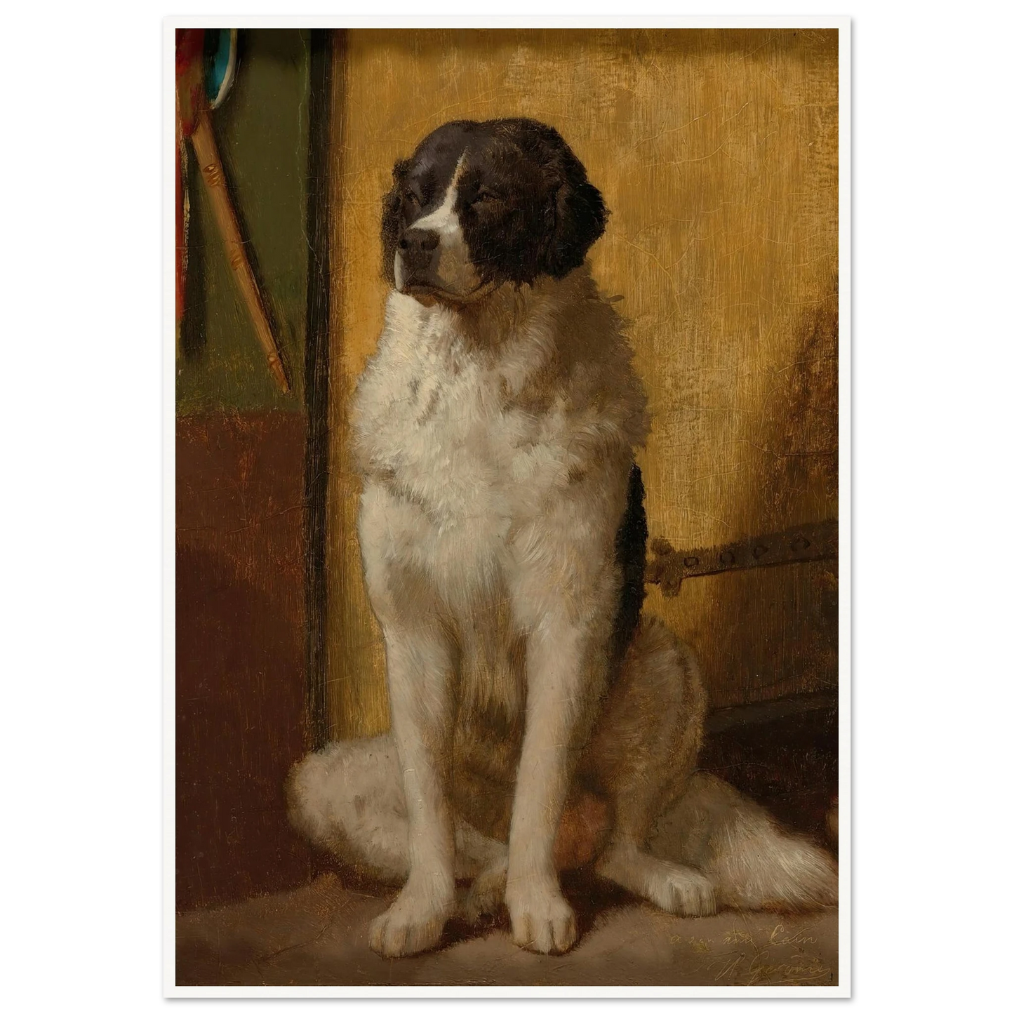 L’attente Art Print | Jean Leon Gerome - Framed Poster - 30x40 cm / 12x16″ - Black frame