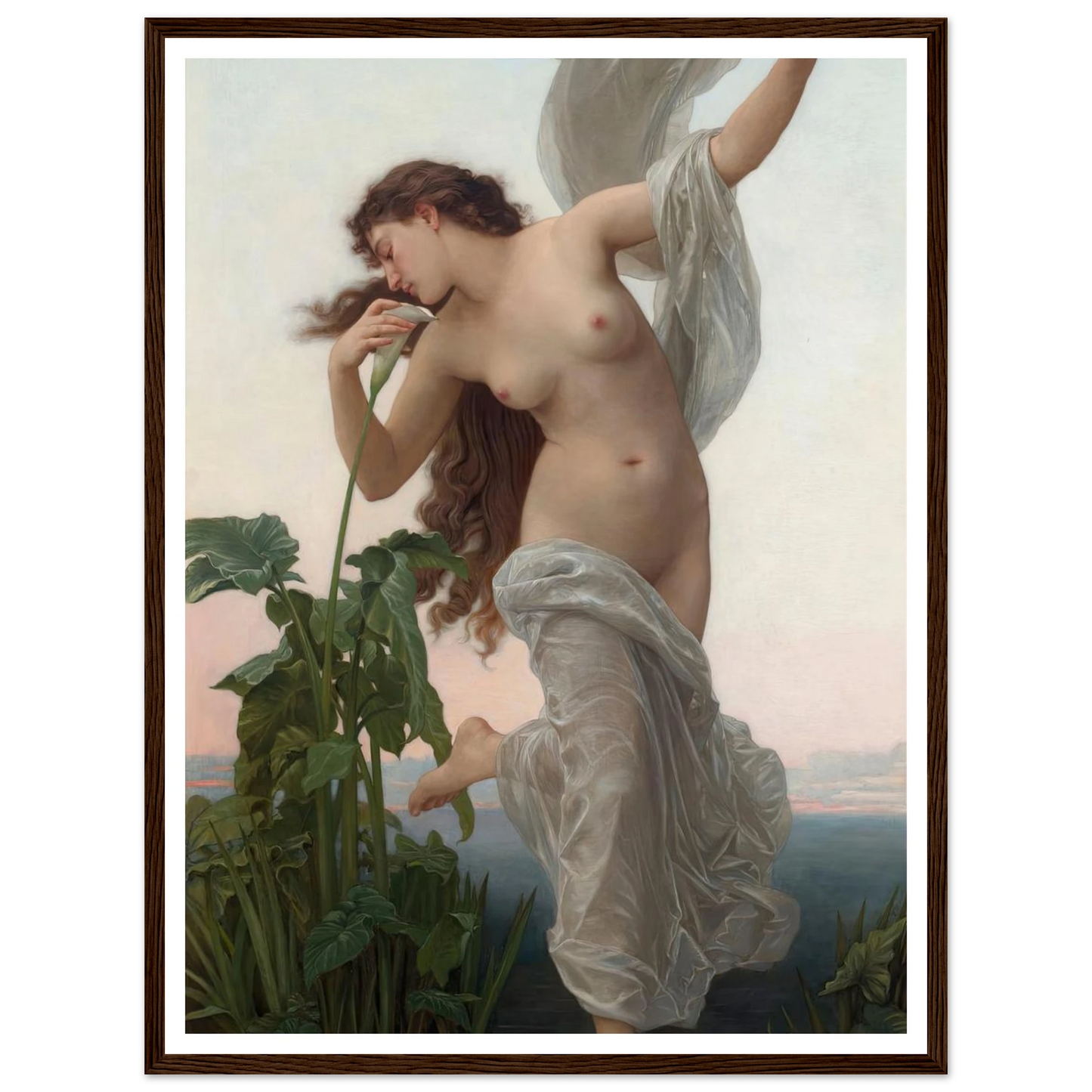 L’aurore Art Print | William Bouguereau - Framed Poster - 30x40 cm / 12x16″ - Black frame