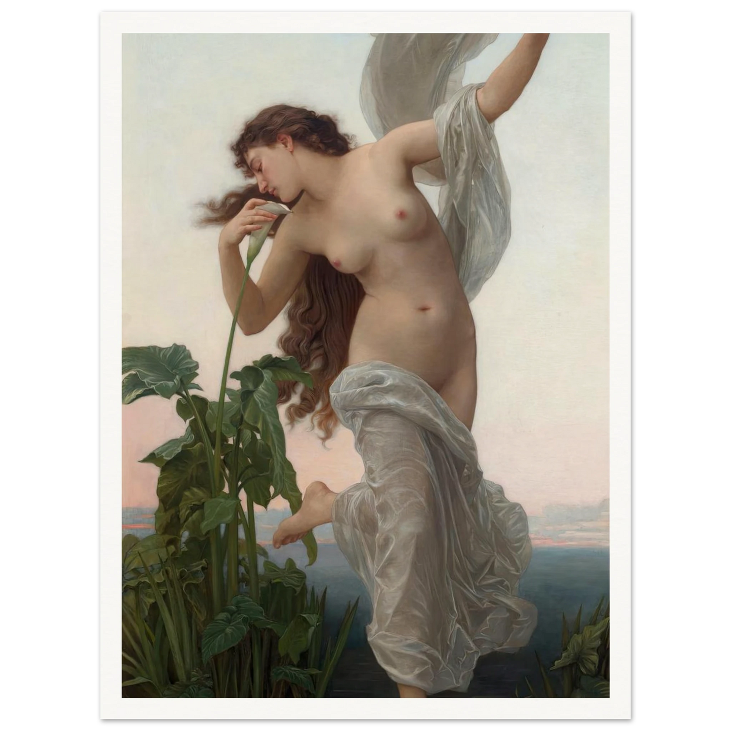 L’aurore Art Print | William Bouguereau - Framed Poster - 30x40 cm / 12x16″ - Black frame