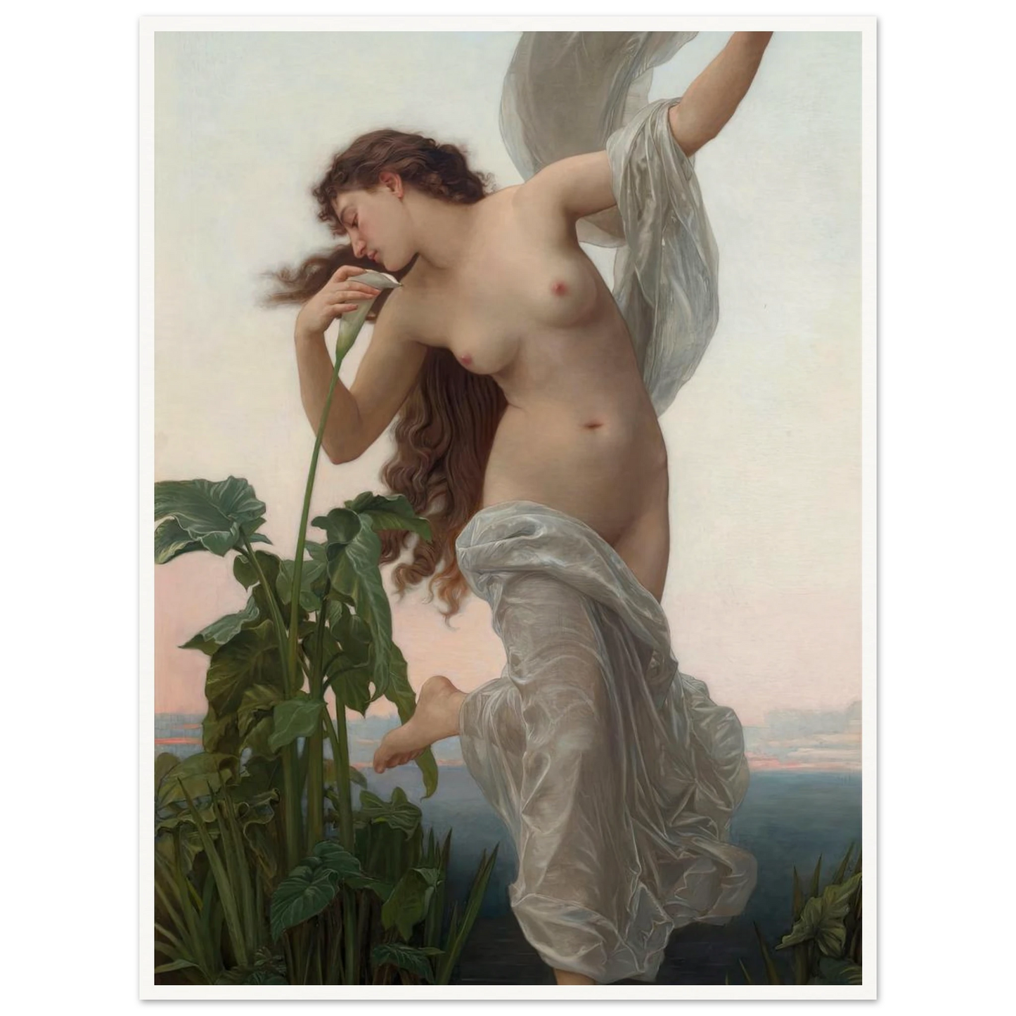 L’aurore Art Print | William Bouguereau - Framed Poster - 30x40 cm / 12x16″ - Black frame