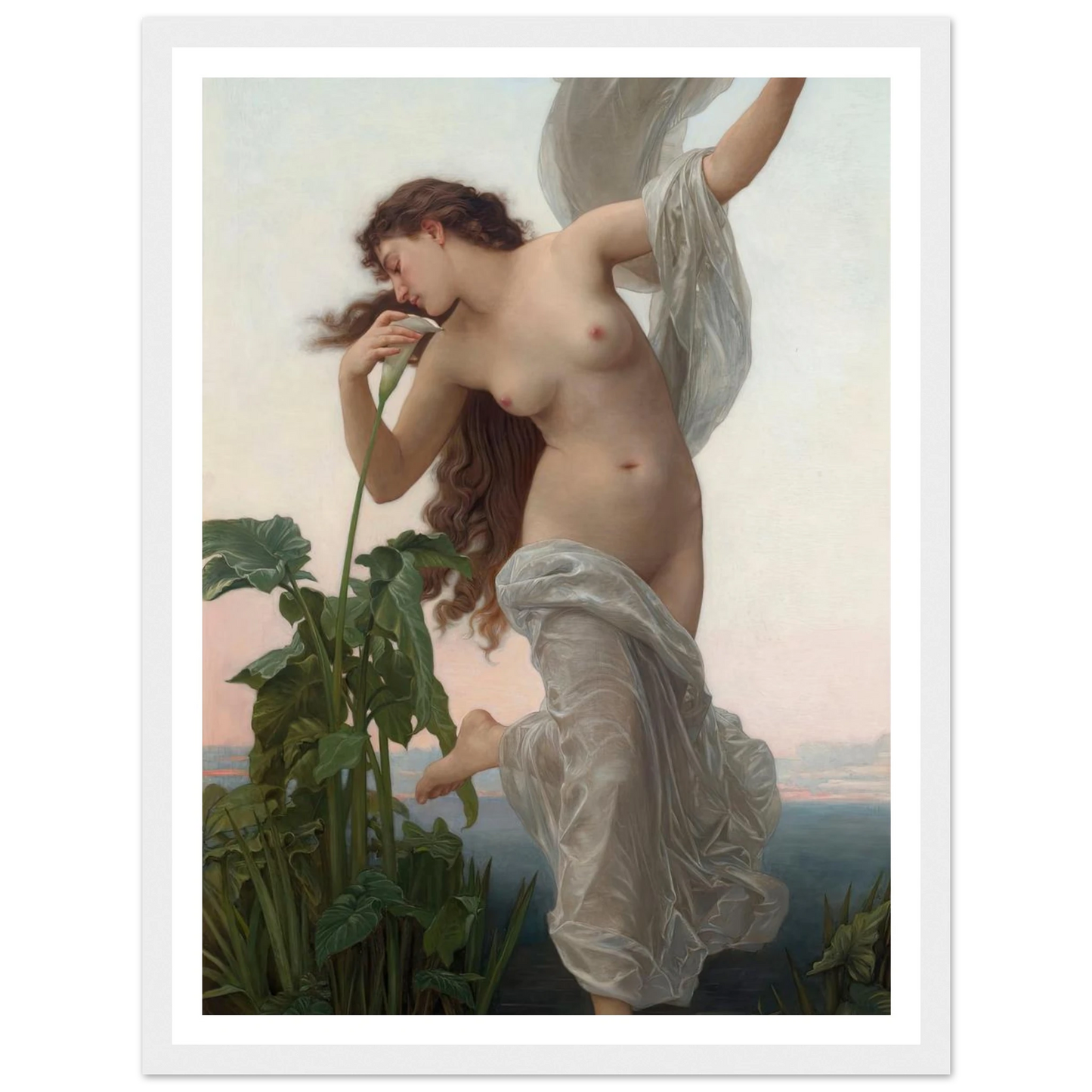 L’aurore Art Print | William Bouguereau - Framed Poster - 30x40 cm / 12x16″ - Black frame