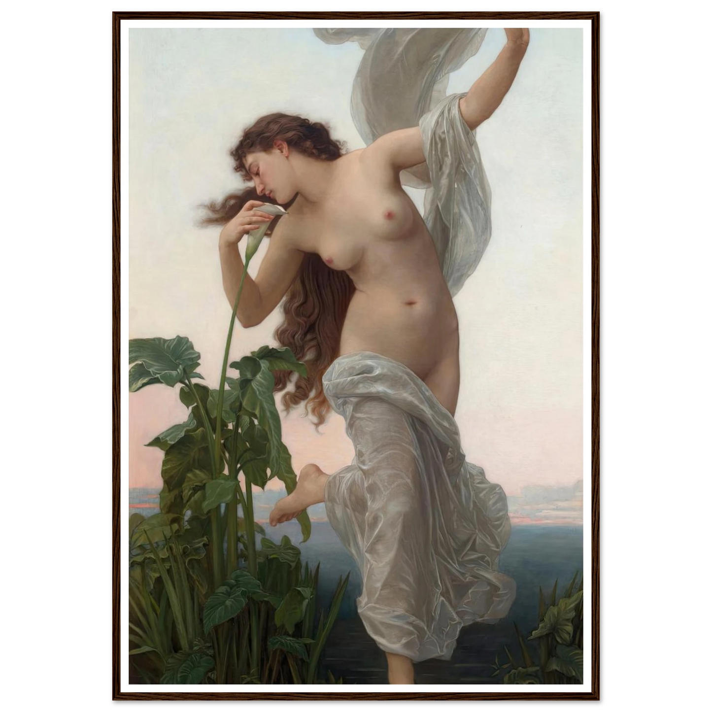 L’aurore Art Print | William Bouguereau - Framed Poster - 30x40 cm / 12x16″ - Black frame