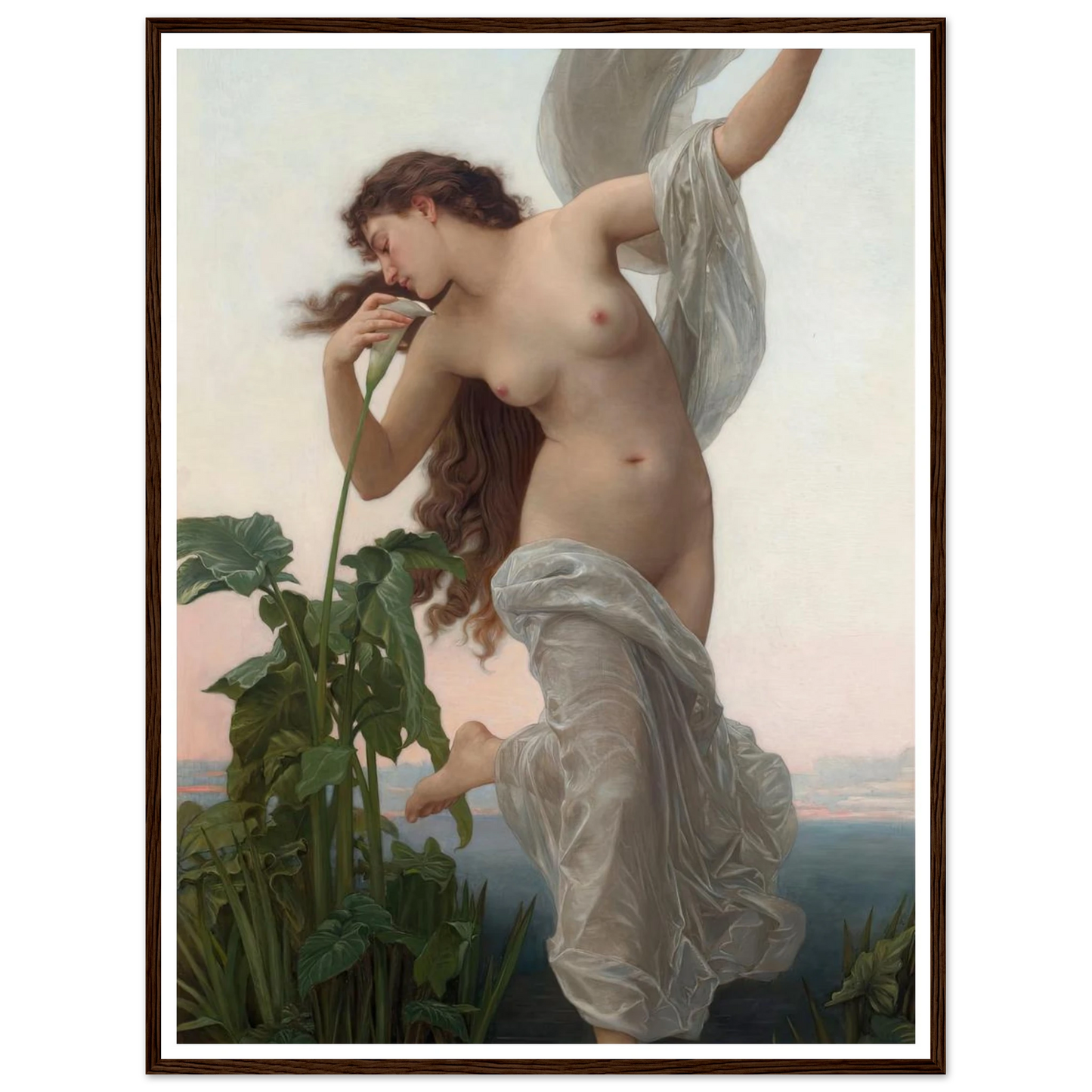 L’aurore Art Print | William Bouguereau - Framed Poster - 30x40 cm / 12x16″ - Black frame
