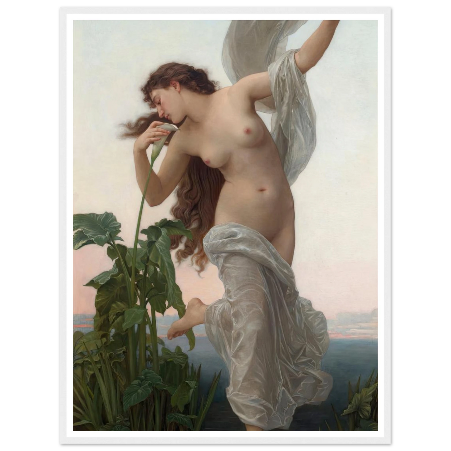 L’aurore Art Print | William Bouguereau - Framed Poster - 30x40 cm / 12x16″ - Black frame