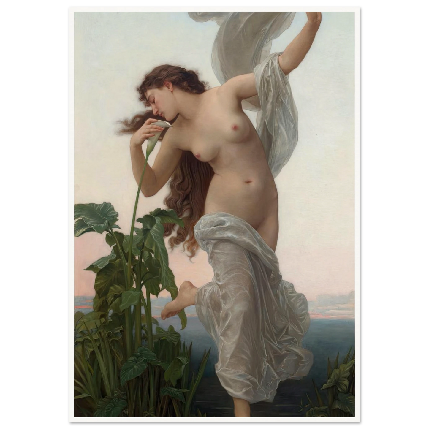 L’aurore Art Print | William Bouguereau - Framed Poster - 30x40 cm / 12x16″ - Black frame