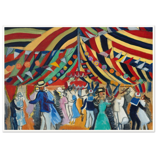 Le Bal (1920) Art Print | Raoul Dufy - Framed Poster - 30x40 cm / 12x16″ - Black frame