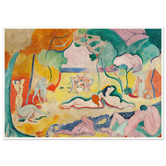 Le Bonheur de vivre, also called The Joy of Life (1905-1906) Art Print | Henri Matisse - Framed Poster - 30x40 cm / 12x16″ - Black frame