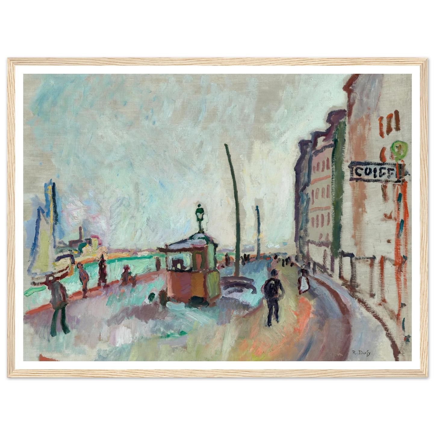 Le Havre (1906-1907) Art Print | Raoul Dufy - Framed Poster - 30x40 cm / 12x16″ - Black frame