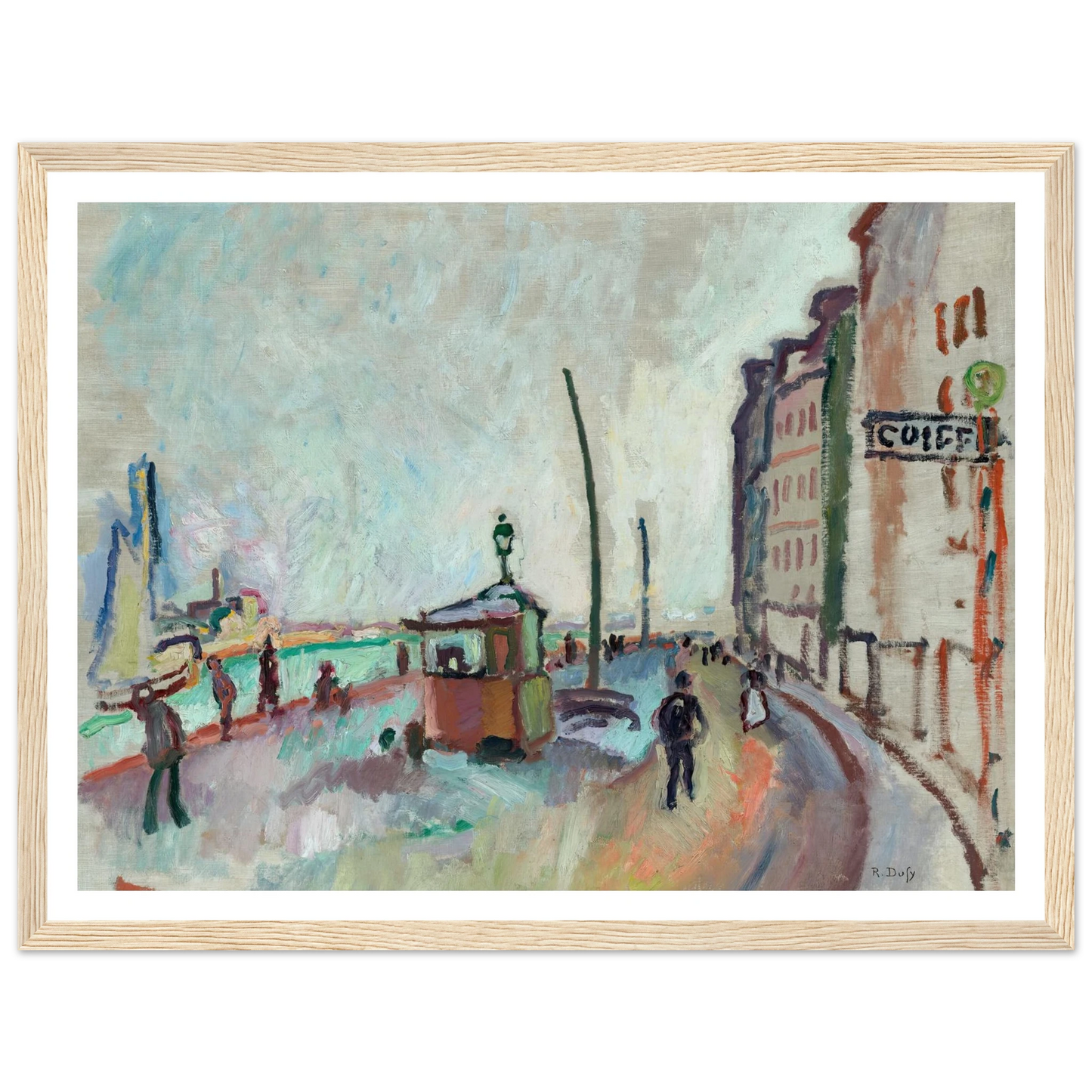 Le Havre (1906-1907) Art Print | Raoul Dufy - Framed Poster - 30x40 cm / 12x16″ - Black frame