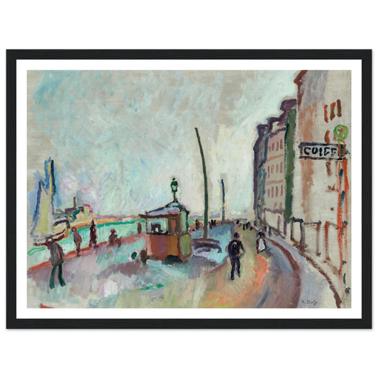 Le Havre (1906-1907) Art Print | Raoul Dufy - Framed Poster - 30x40 cm / 12x16″ - Black frame