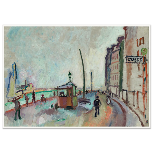 Le Havre (1906-1907) Art Print | Raoul Dufy - Framed Poster - 30x40 cm / 12x16″ - Black frame