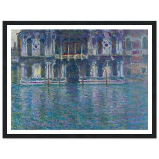 Le Palais Contarini (1908) Art Print | Claude Monet - Framed Poster - 30x40 cm / 12x16″ - Black frame