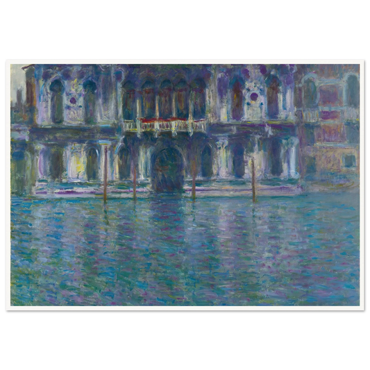 Le Palais Contarini (1908) Art Print | Claude Monet - Framed Poster - 30x40 cm / 12x16″ - Black frame