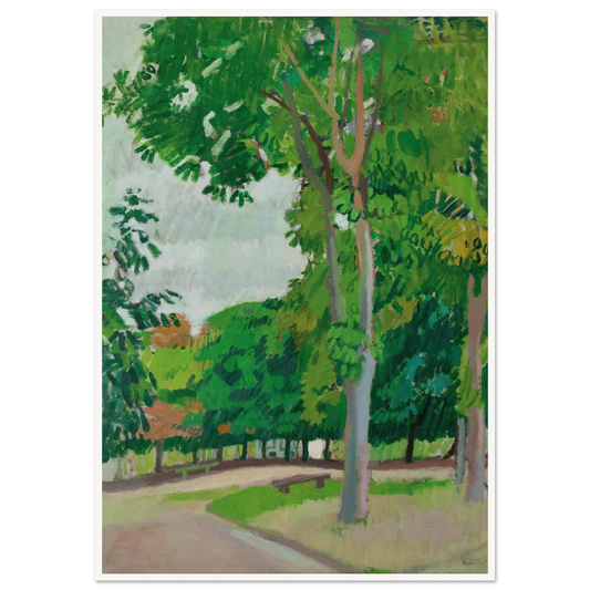 Le Parc (1902) Art Print | Raoul Dufy - Framed Poster - 30x40 cm / 12x16″ - Black frame