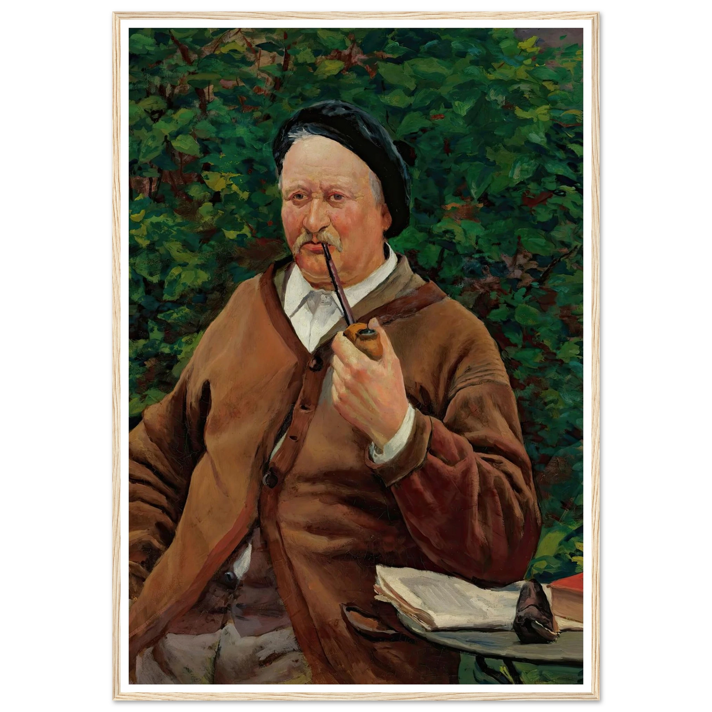 Le Père De L’artiste (circa 1881) Art Print | Maximilien Luce - Framed Poster - 30x40 cm / 12x16″ - Black frame