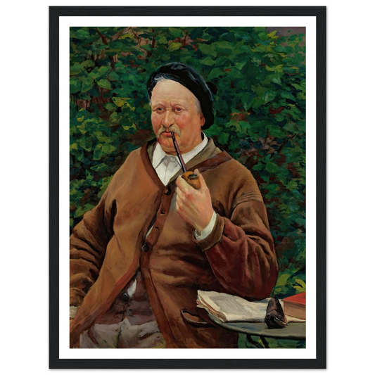 Le Père De L’artiste (circa 1881) Art Print | Maximilien Luce - Framed Poster - 30x40 cm / 12x16″ - Black frame