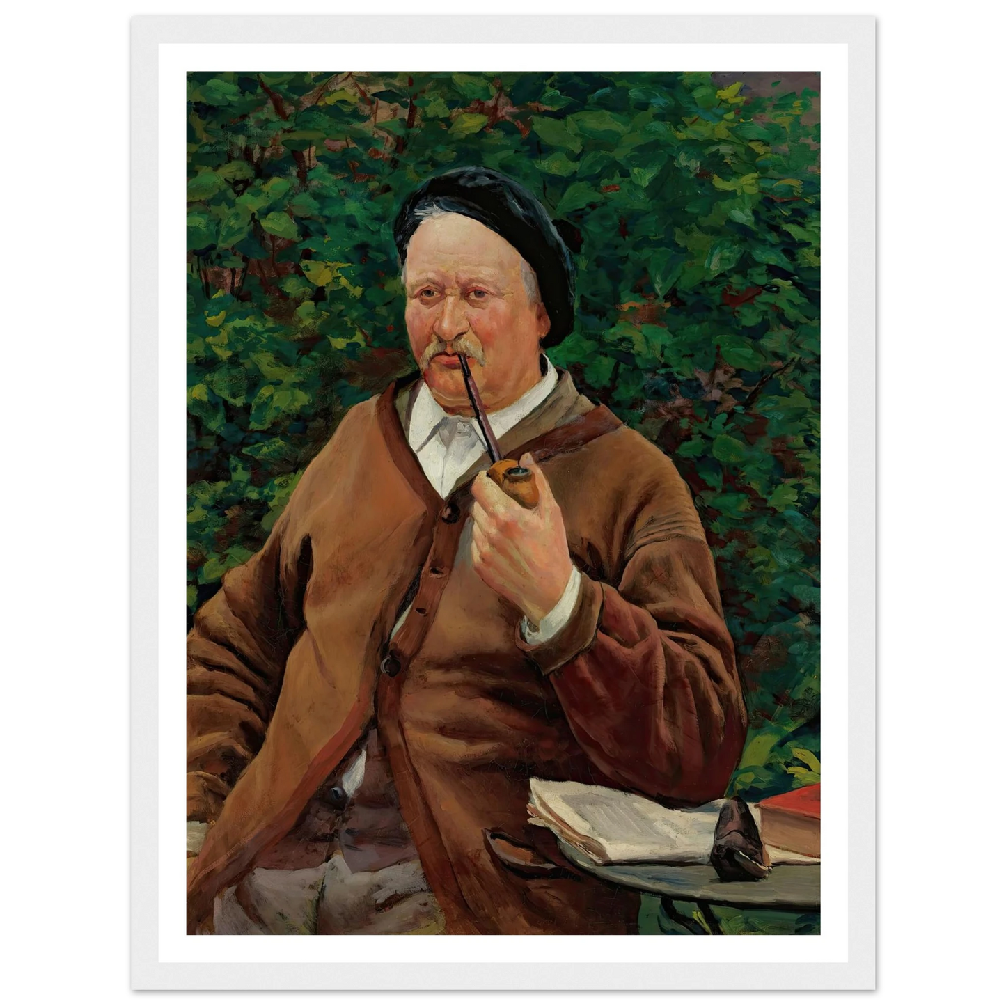 Le Père De L’artiste (circa 1881) Art Print | Maximilien Luce - Framed Poster - 30x40 cm / 12x16″ - Black frame