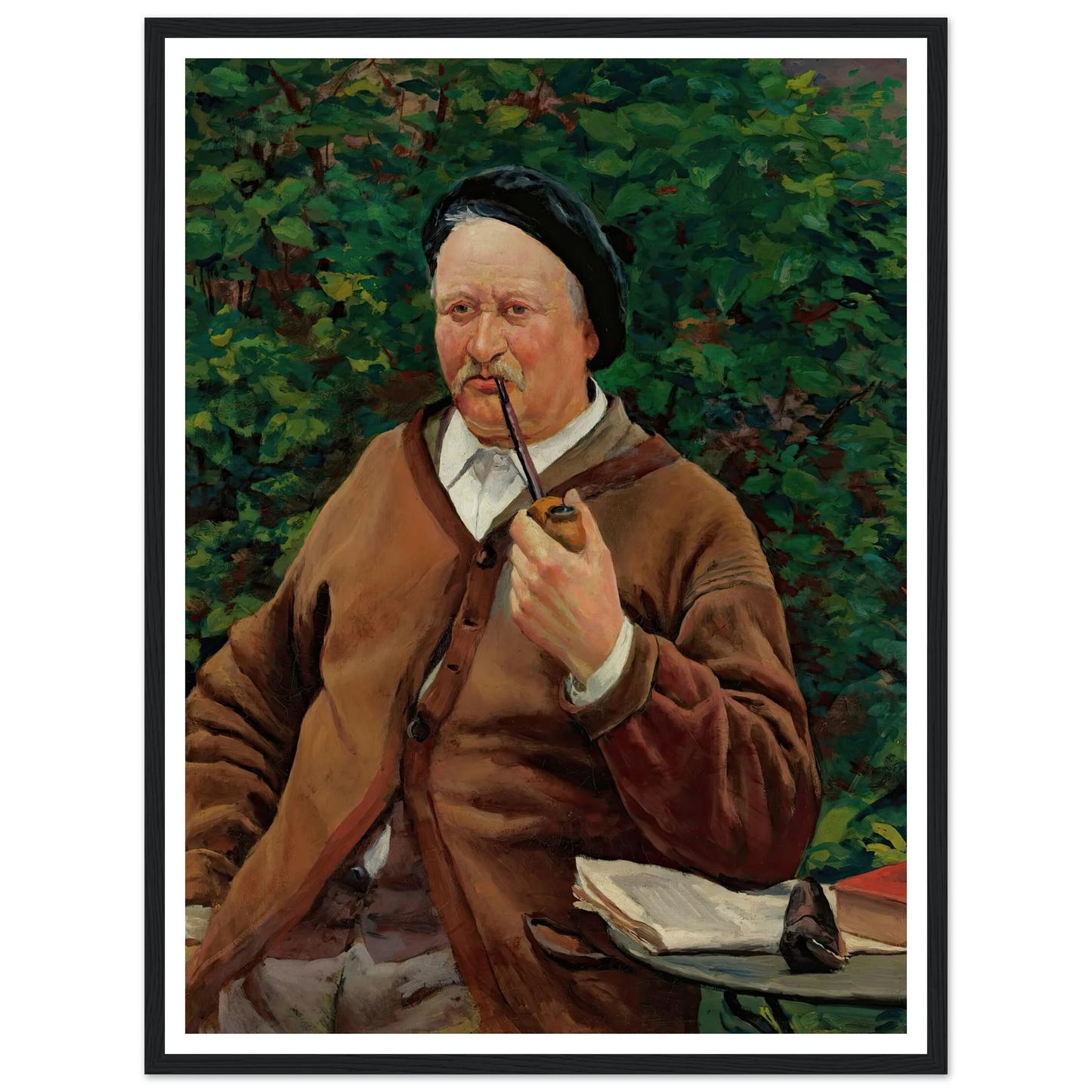 Le Père De L’artiste (circa 1881) Art Print | Maximilien Luce - Framed Poster - 30x40 cm / 12x16″ - Black frame