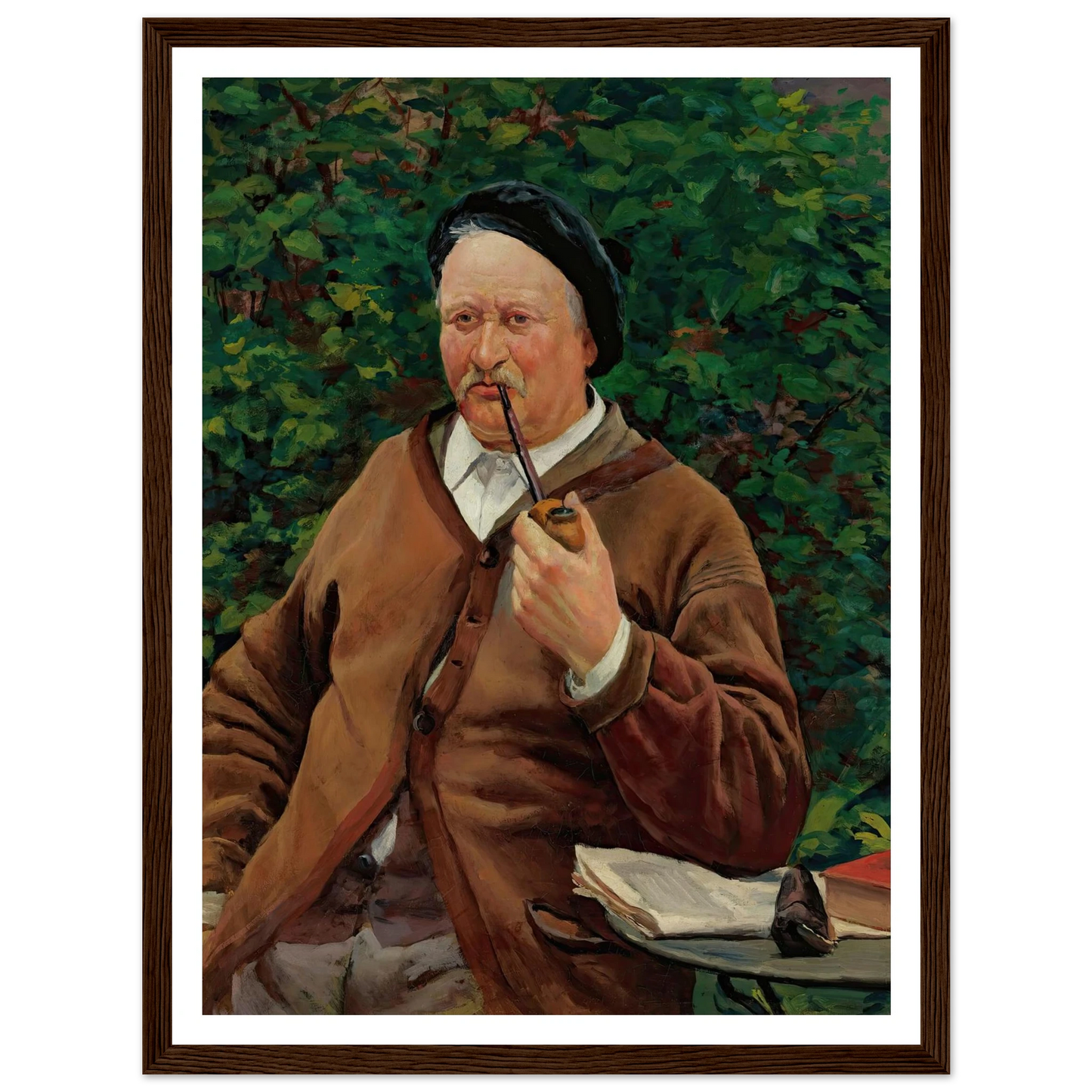 Le Père De L’artiste (circa 1881) Art Print | Maximilien Luce - Framed Poster - 30x40 cm / 12x16″ - Black frame