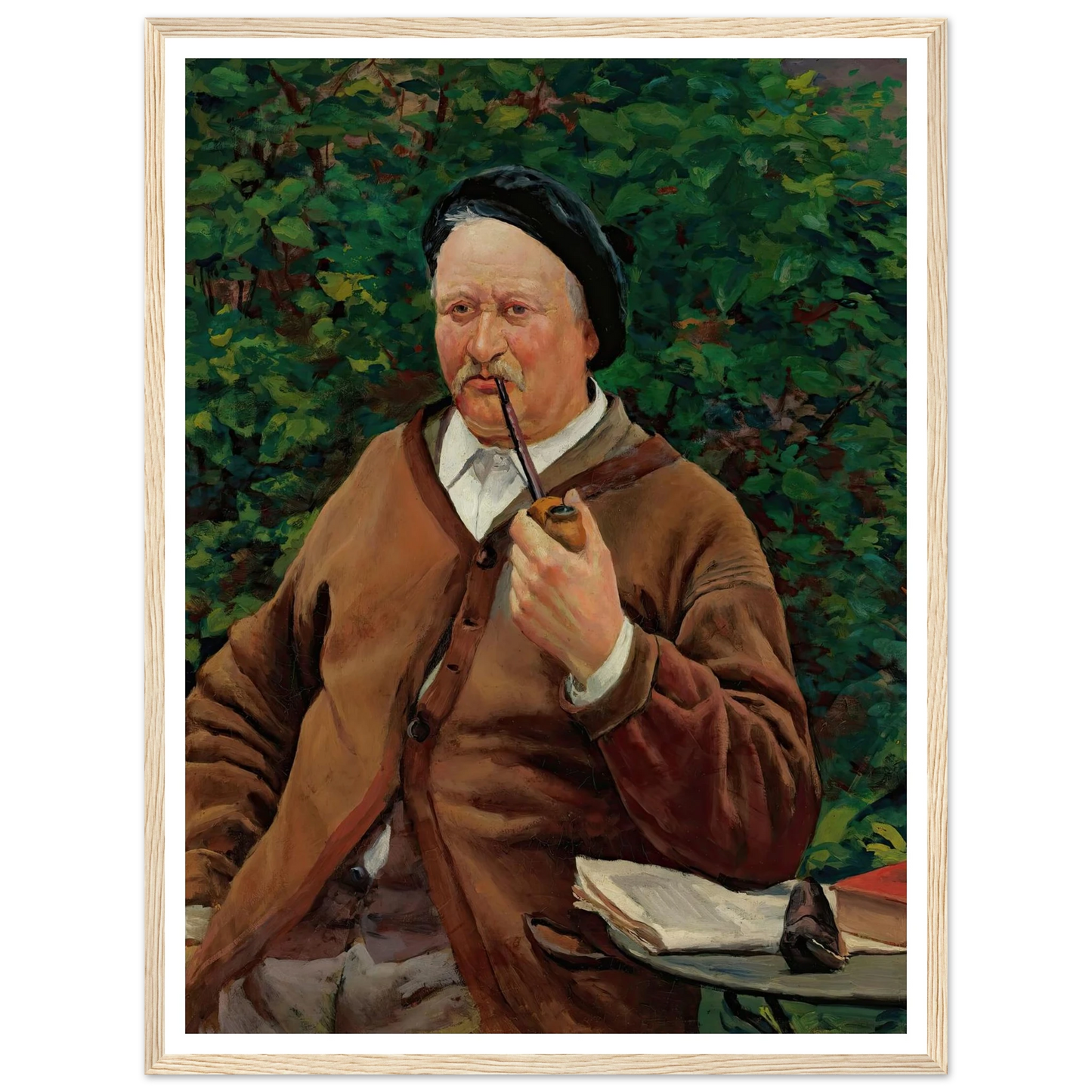 Le Père De L’artiste (circa 1881) Art Print | Maximilien Luce - Framed Poster - 30x40 cm / 12x16″ - Black frame