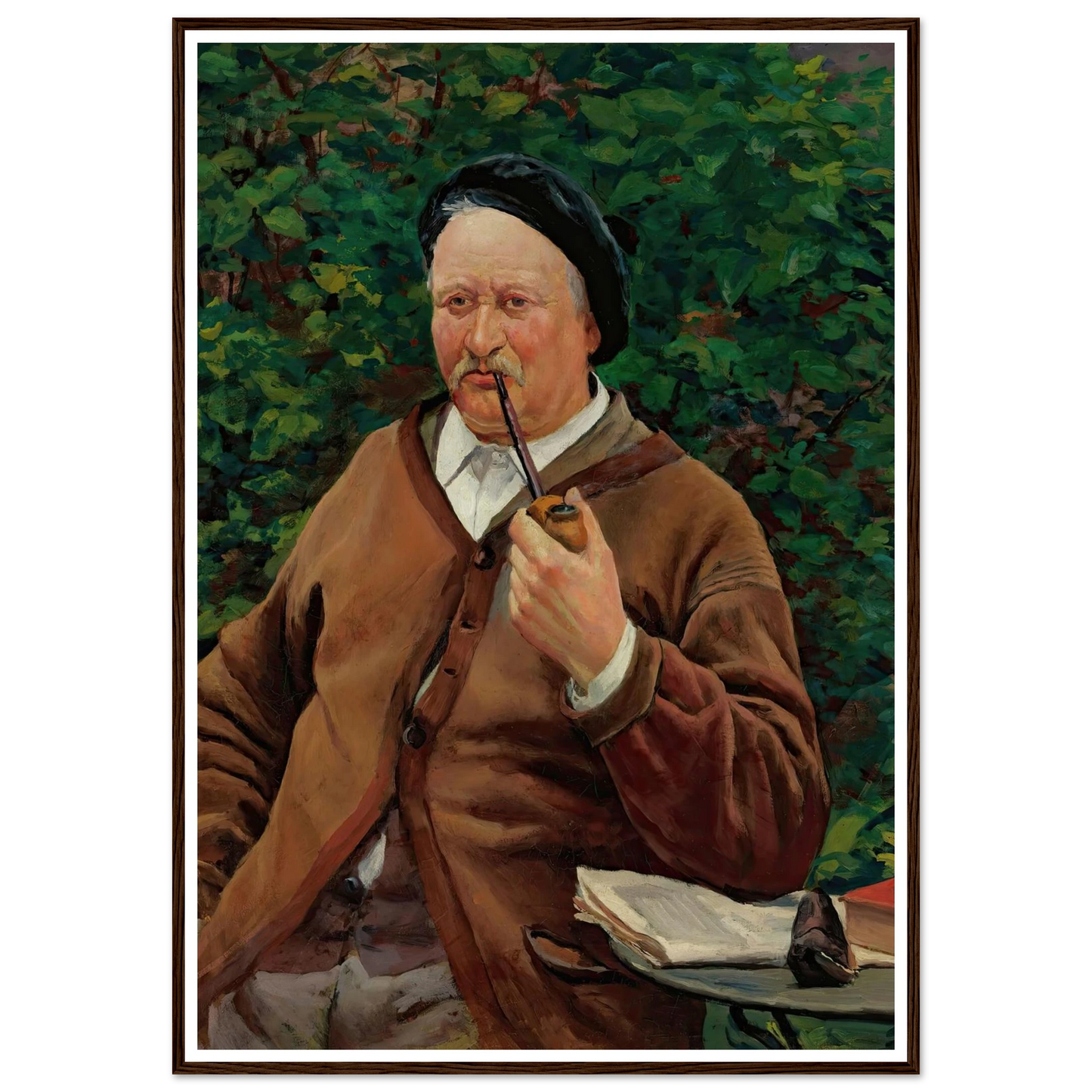 Le Père De L’artiste (circa 1881) Art Print | Maximilien Luce - Framed Poster - 30x40 cm / 12x16″ - Black frame