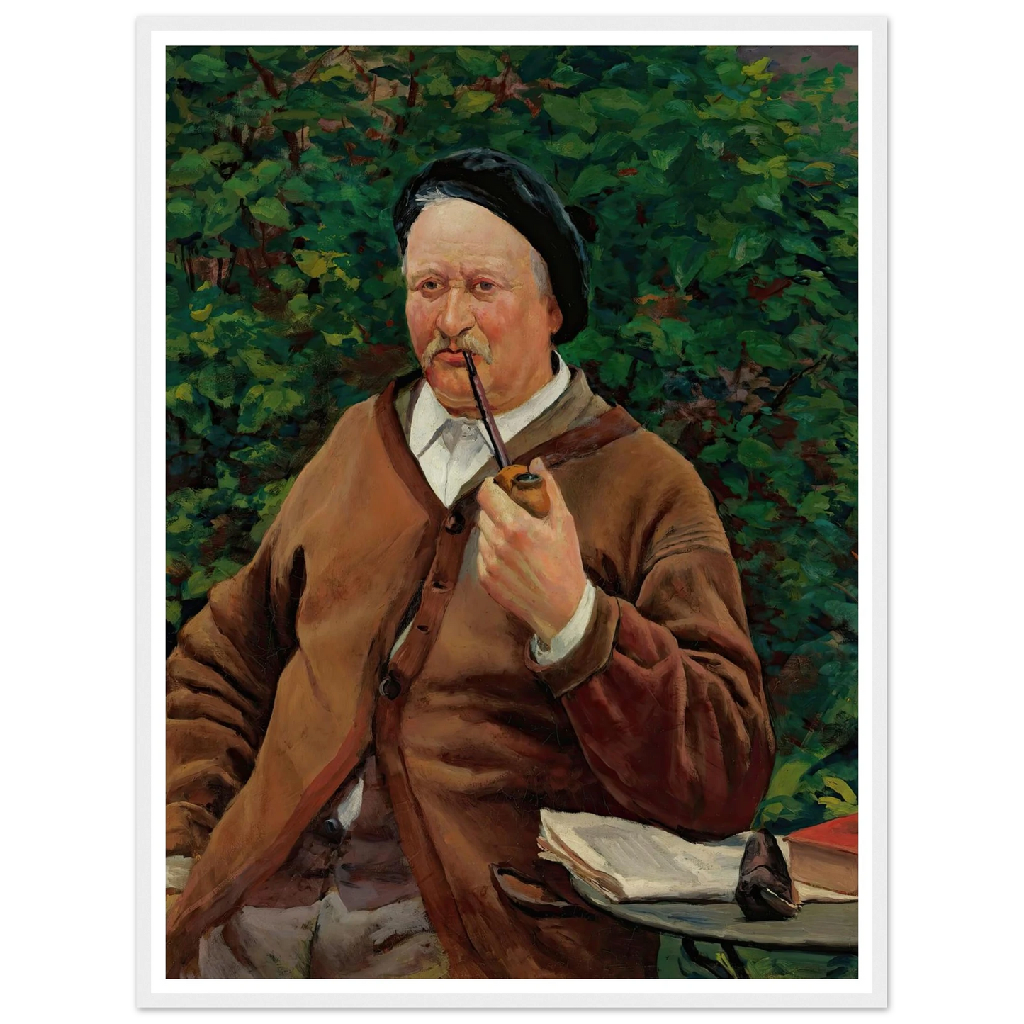 Le Père De L’artiste (circa 1881) Art Print | Maximilien Luce - Framed Poster - 30x40 cm / 12x16″ - Black frame