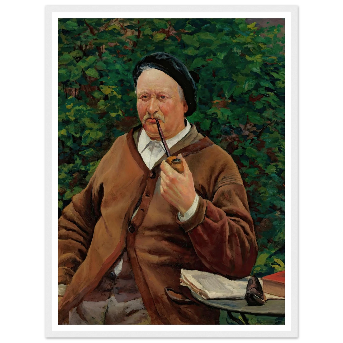 Le Père De L’artiste (circa 1881) Art Print | Maximilien Luce - Framed Poster - 30x40 cm / 12x16″ - Black frame