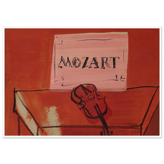Le petit Mozart (1949) Art Print | Raoul Dufy - Framed Poster - 30x40 cm / 12x16″ - Black frame