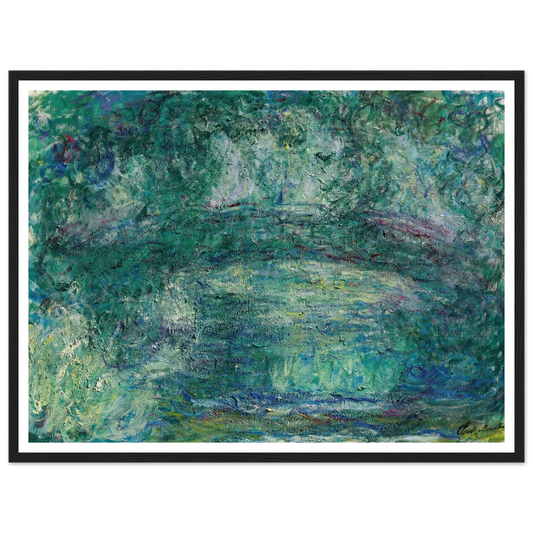 Le pont japonais (1918-1924) Art Print | Claude Monet - Framed Poster - 30x40 cm / 12x16″ - Black frame