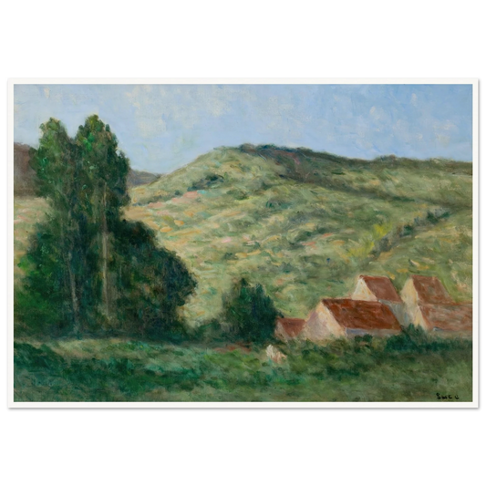 Le Riviere Art Print | Maximilien Luce - Framed Poster - 30x40 cm / 12x16″ - Black frame