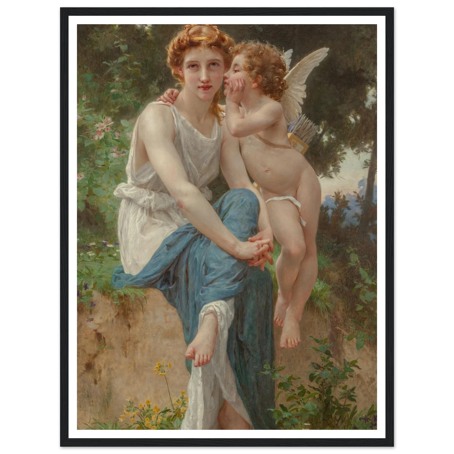 Le secret d’Amour Art Print | Guillaume Seignac - Framed Poster - 30x40 cm / 12x16″ - Black frame