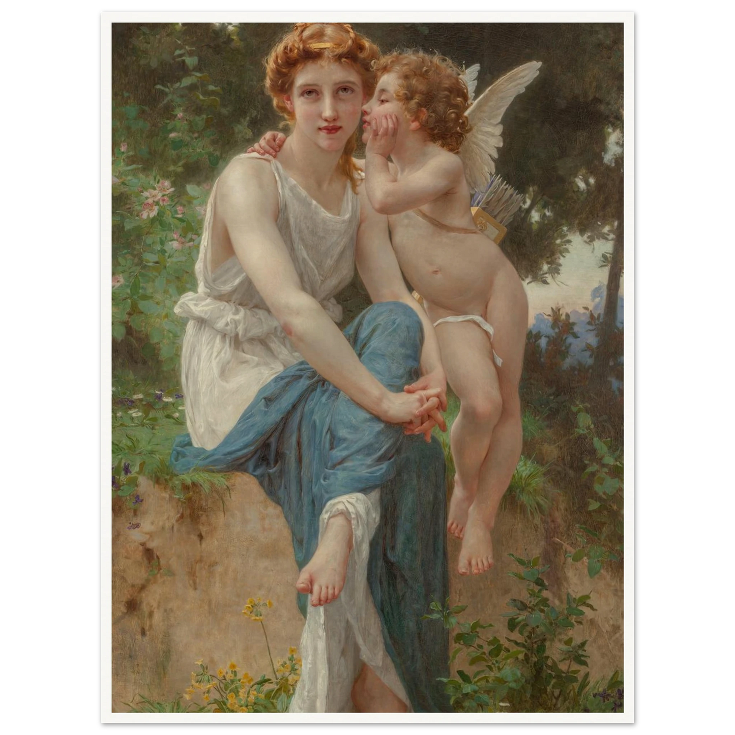 Le secret d’Amour Art Print | Guillaume Seignac - Framed Poster - 30x40 cm / 12x16″ - Black frame