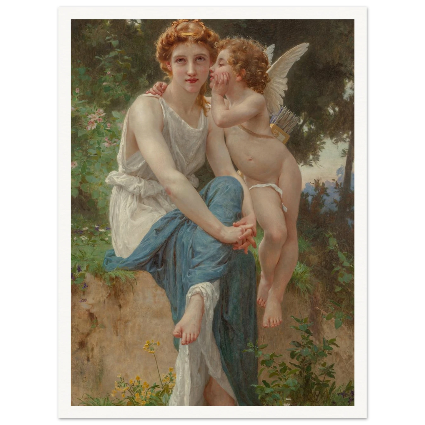 Le secret d’Amour Art Print | Guillaume Seignac - Framed Poster - 30x40 cm / 12x16″ - Black frame