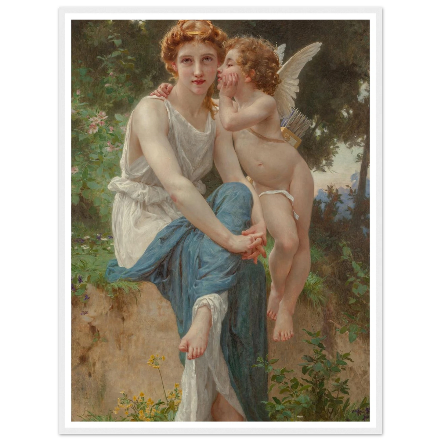 Le secret d’Amour Art Print | Guillaume Seignac - Framed Poster - 30x40 cm / 12x16″ - Black frame