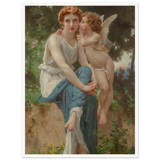 Le secret d’Amour Art Print | Guillaume Seignac - Framed Poster - 30x40 cm / 12x16″ - Black frame