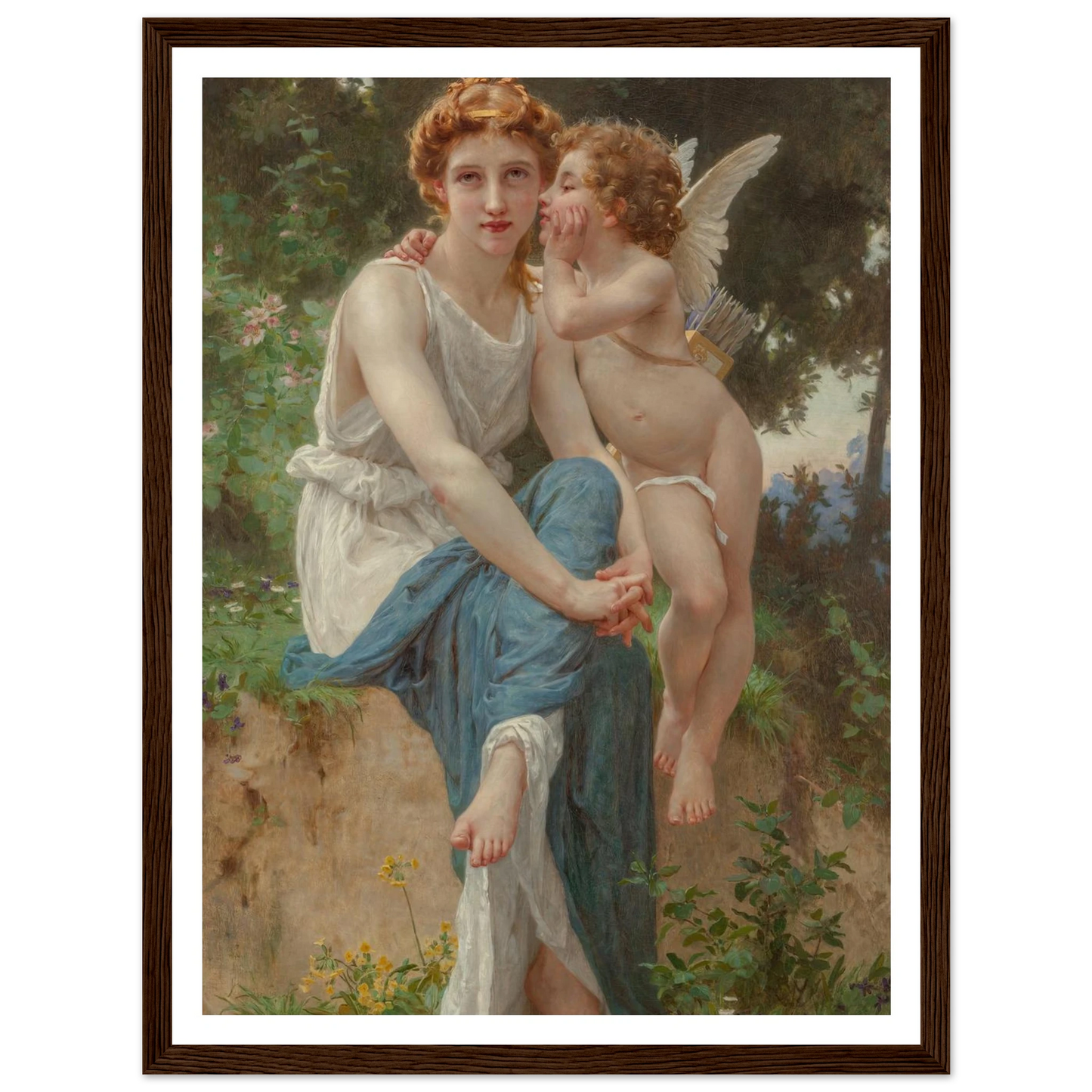 Le secret d’Amour Art Print | Guillaume Seignac - Framed Poster - 30x40 cm / 12x16″ - Black frame