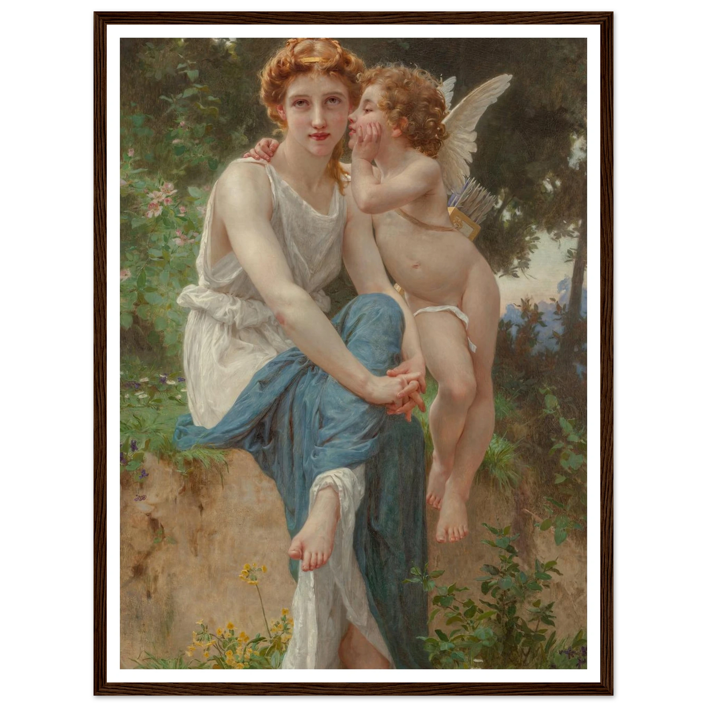 Le secret d’Amour Art Print | Guillaume Seignac - Framed Poster - 30x40 cm / 12x16″ - Black frame
