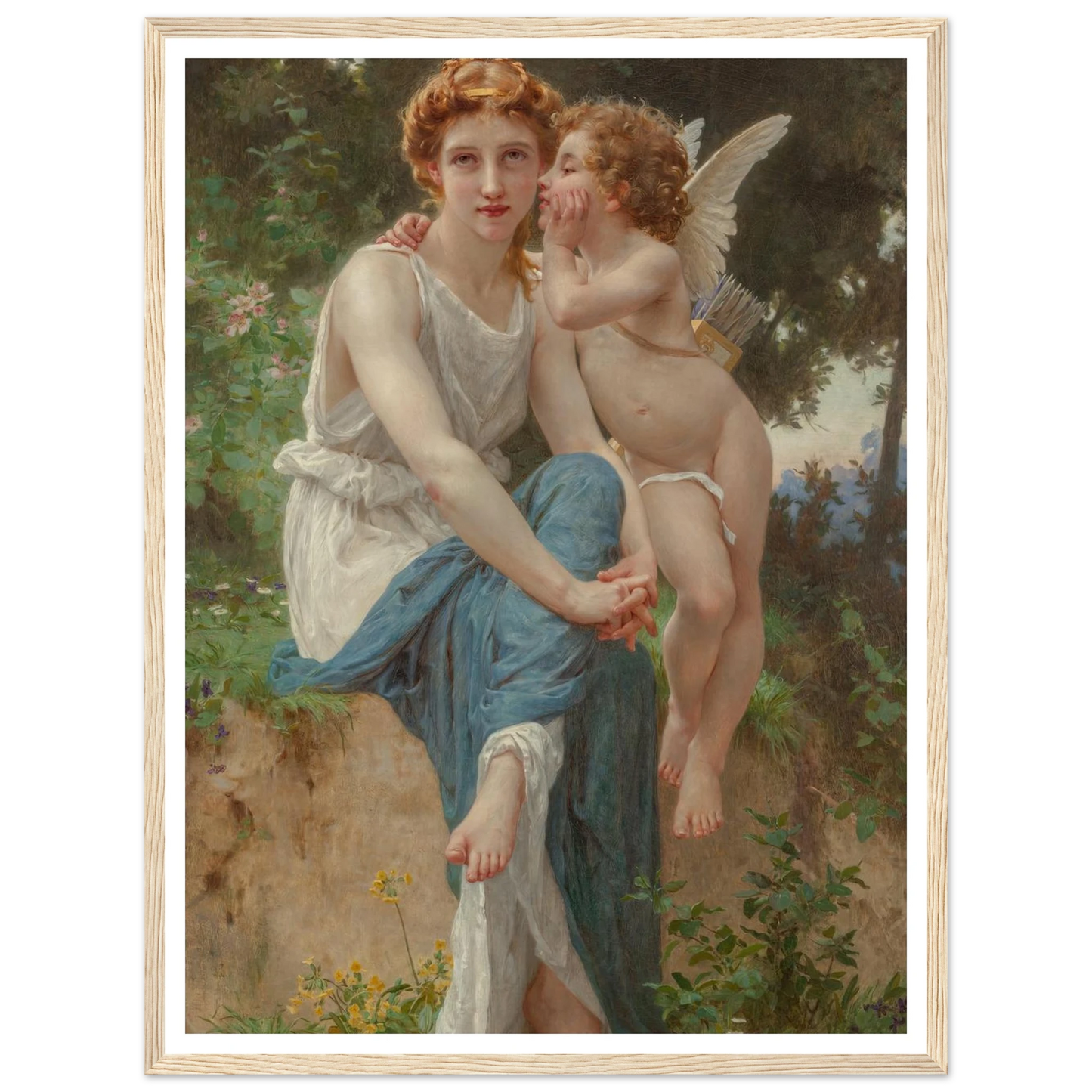 Le secret d’Amour Art Print | Guillaume Seignac - Framed Poster - 30x40 cm / 12x16″ - Black frame