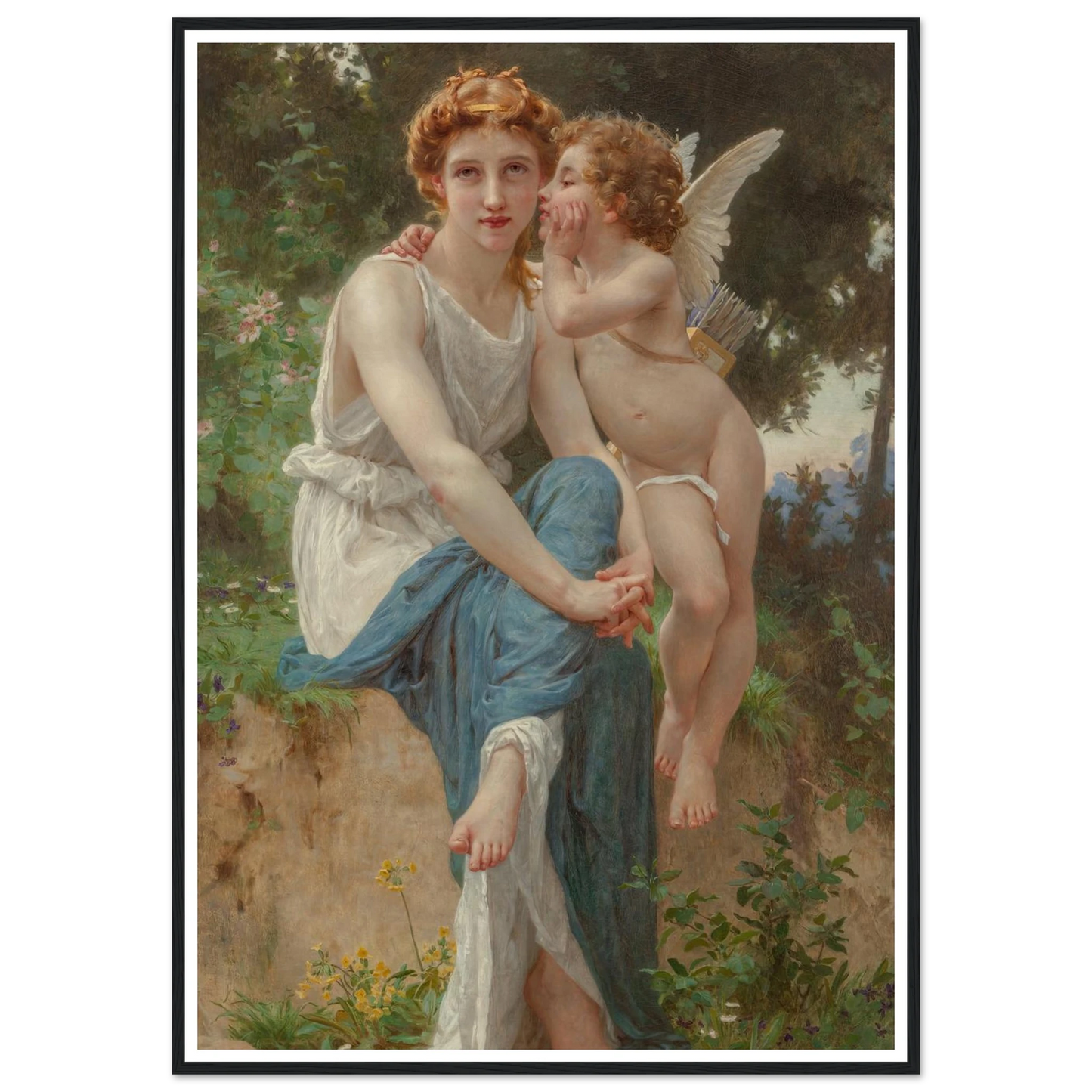 Le secret d’Amour Art Print | Guillaume Seignac - Framed Poster - 30x40 cm / 12x16″ - Black frame