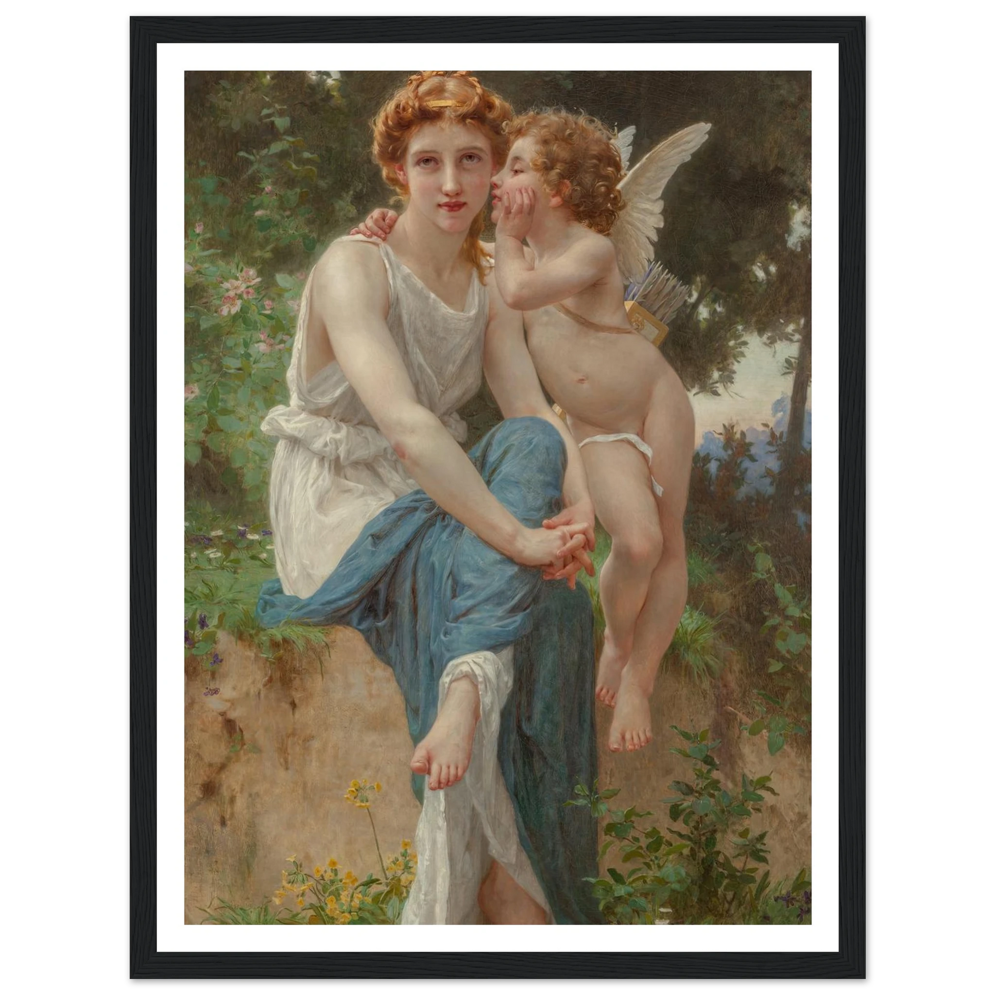 Le secret d’Amour Art Print | Guillaume Seignac - Framed Poster - 30x40 cm / 12x16″ - Black frame