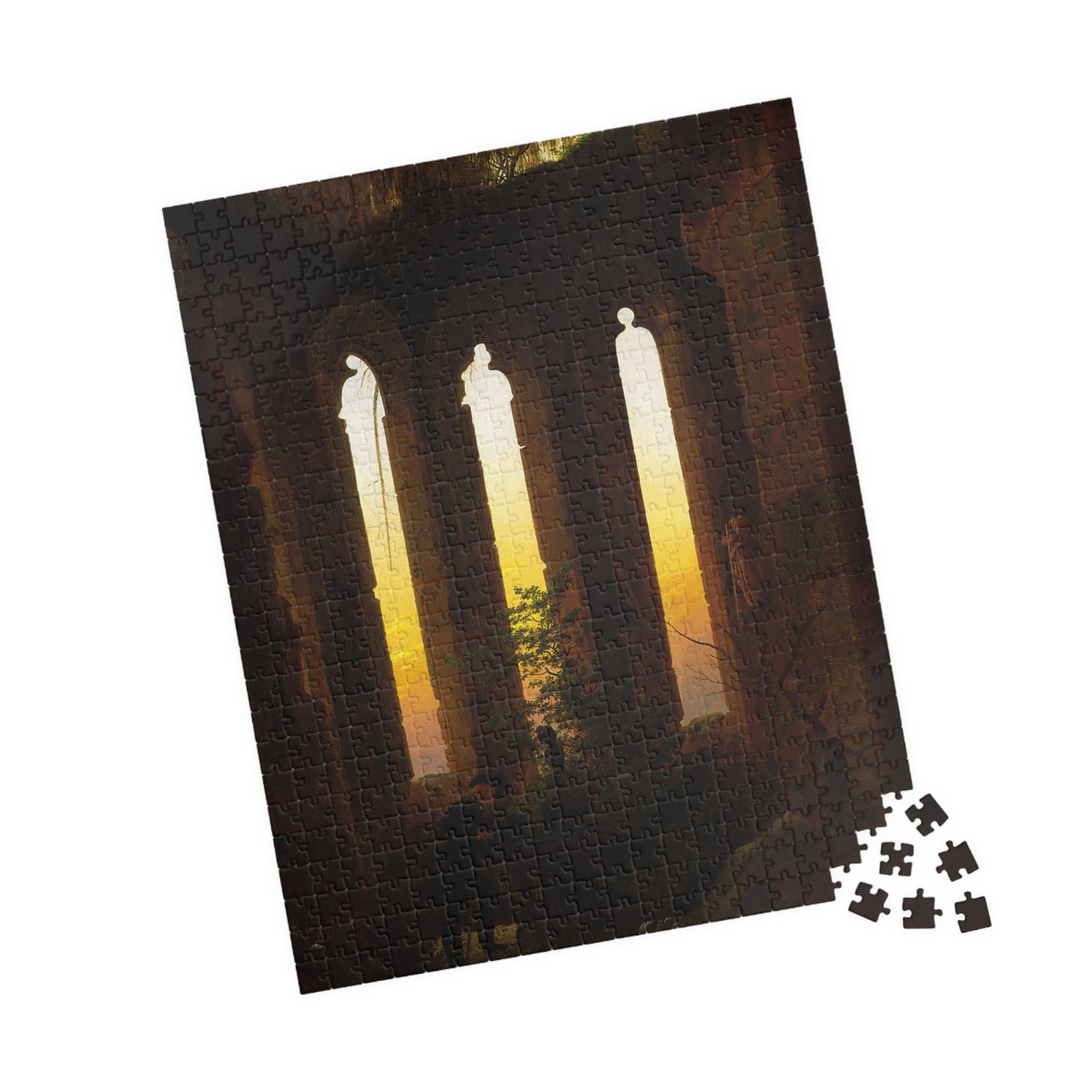 Le Tombeau d'Ulrich von Hutten Puzzle | Caspar David Friedrich - - 252 pcs (Vertical) - 