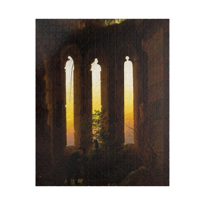Le Tombeau d'Ulrich von Hutten Puzzle | Caspar David Friedrich - - 252 pcs (Vertical) - 
